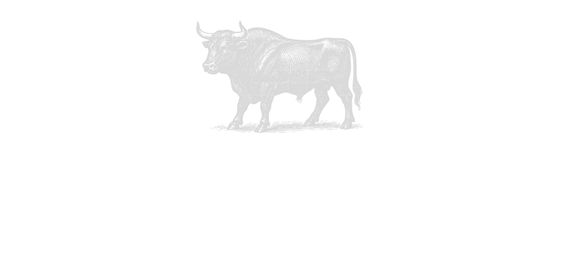 White bull figure on a white background
